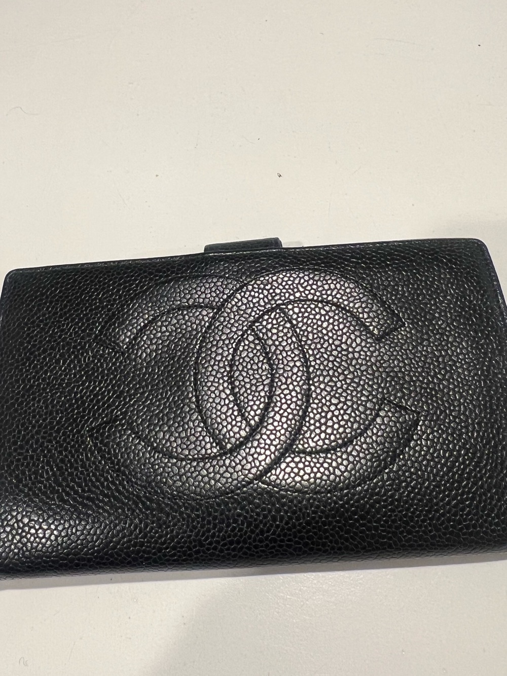 Stunning pebbled CHANEL wallet!